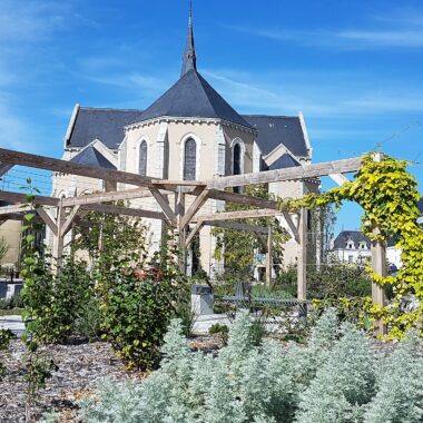 Jardin public en ville