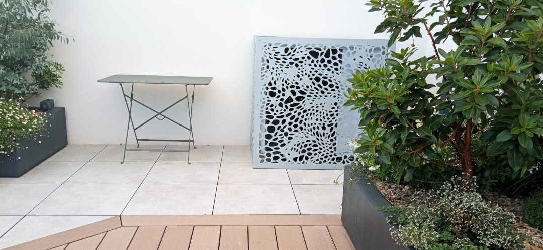 Jardin avec mobilier