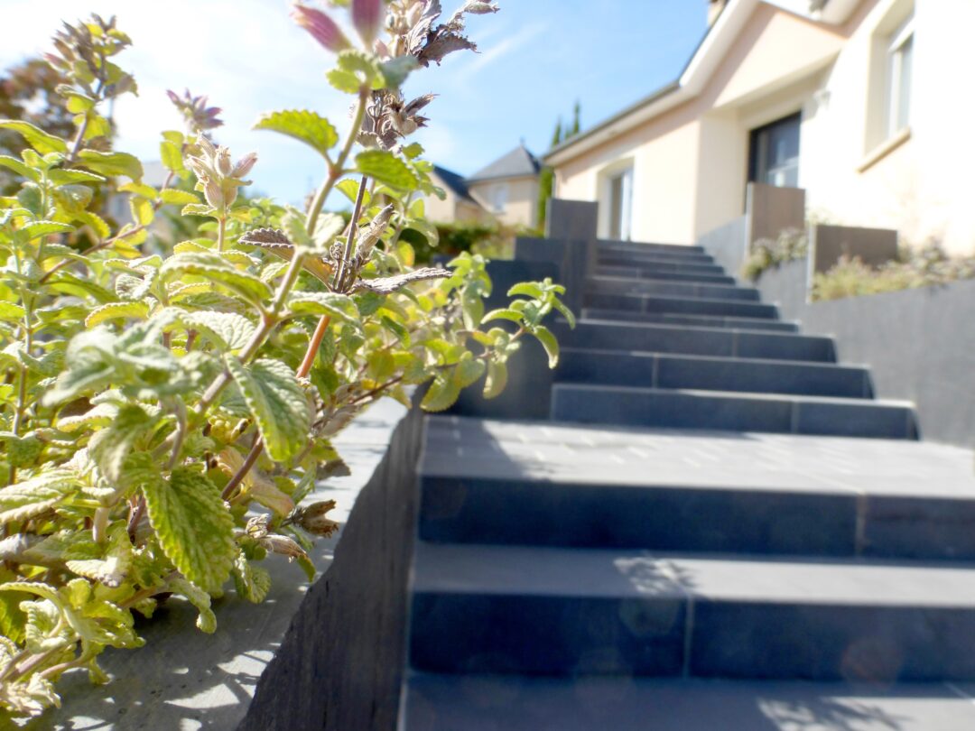 Escalier en pierres naturelles